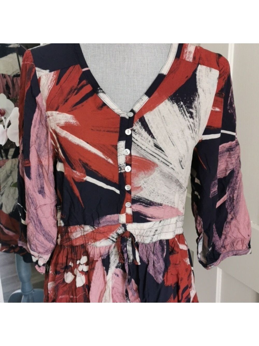 Jackson Rowe Evie dress, boho, prairie, cottagecore, coastalcowboy, size. S. EUC - Picture 2 of 7